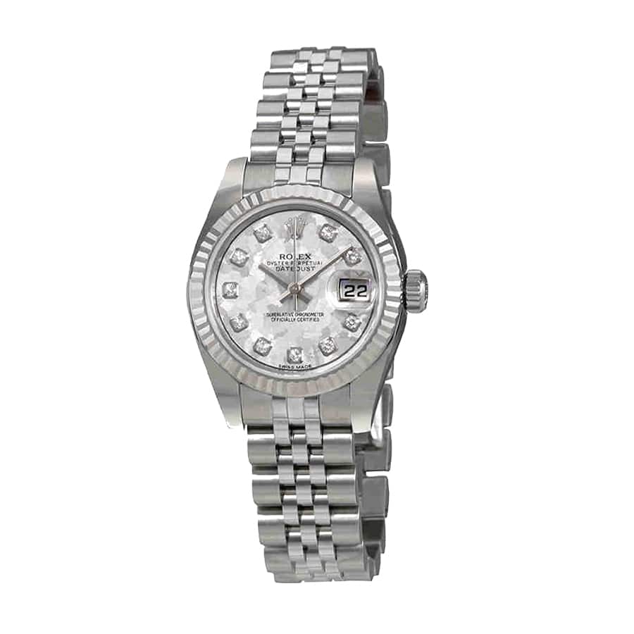 rolex-datejust-31mm-178274-steel-white-gold-automatic-mother-pearl-diamond-dial-replica Rolex 178240 Replica - Image 3