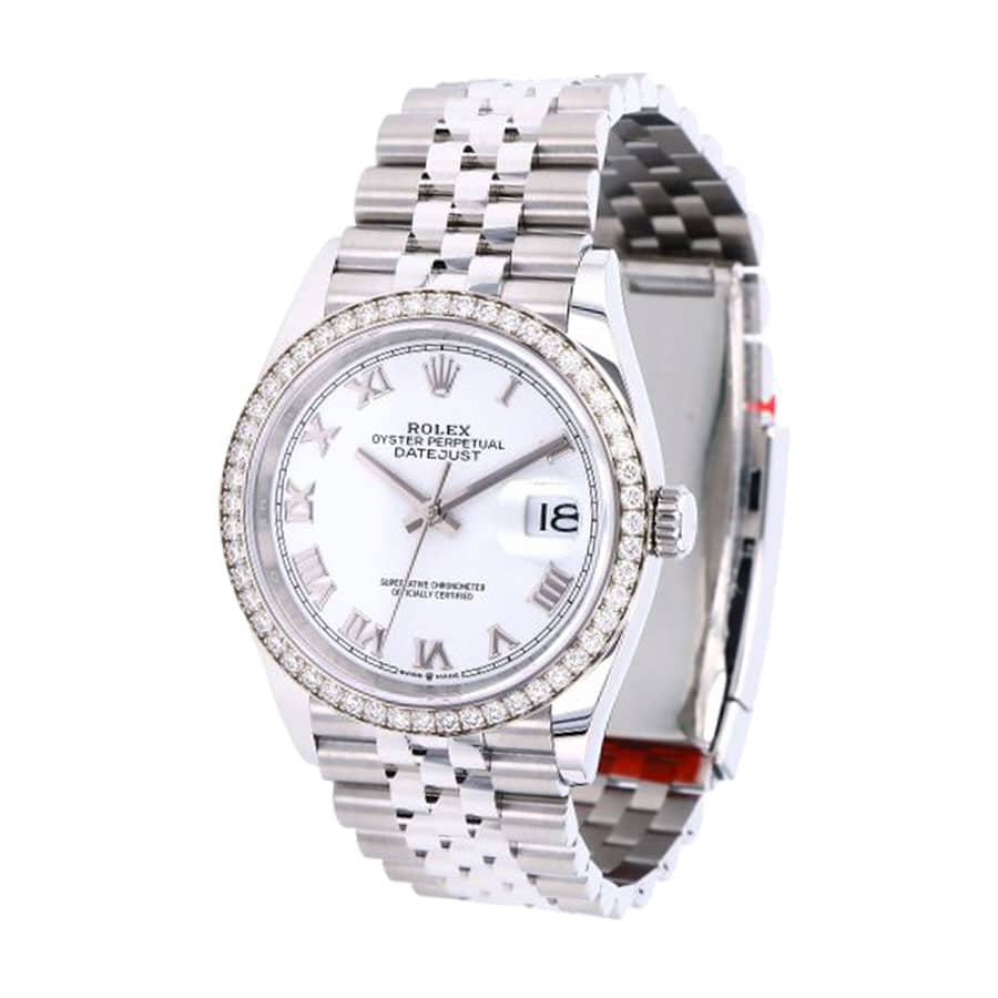 rolex-datejust-36-126284rbr-white-roman-dial (1) Rolex Datejust 36 126284RBR-0018 White Roman Dial Jubilee Replica - Image 2
