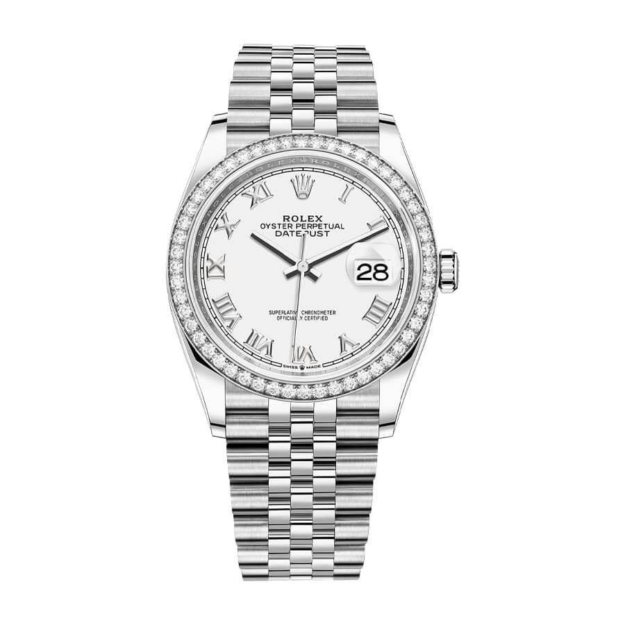 rolex-datejust-36-126284rbr-white-roman-dial-jubilee-replica (1) Rolex Datejust 36 126284RBR-0018 White Roman Dial Jubilee Replica - Image 1