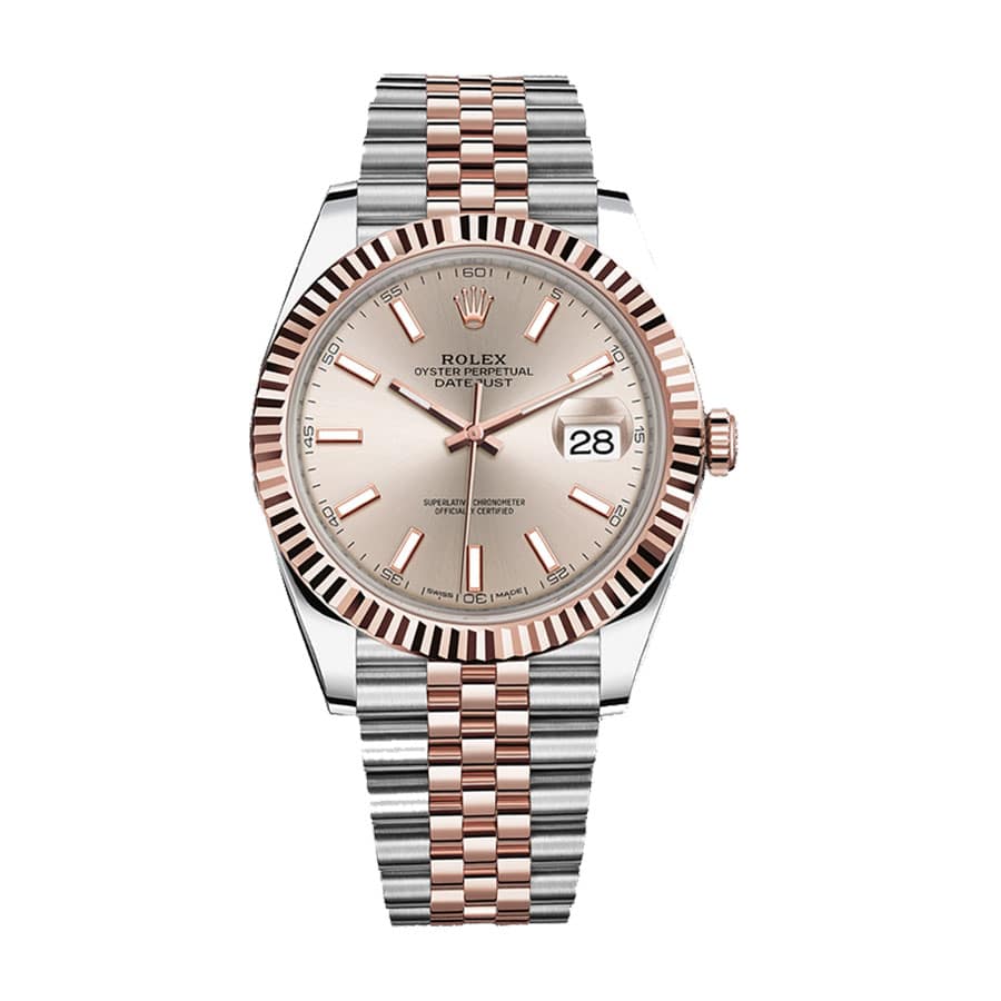 rolex-datejust-41mm-126331-sundust-rose-gold-jubilee-gold-dial-1 Rolex Datejust 126331-0010 Sundust Dial Replica - Image 1