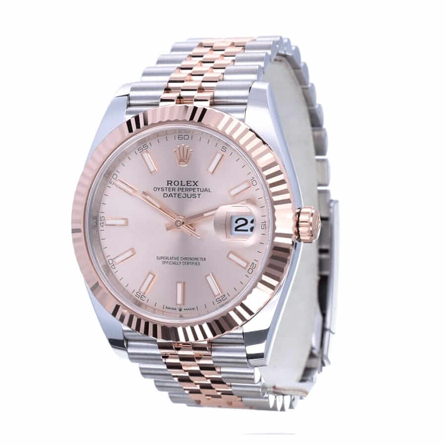 rolex-datejust-41mm-126331-sundust-rose-gold-jubilee-gold-dial-replica Rolex Datejust 126331-0010 Sundust Dial Replica - Image 2