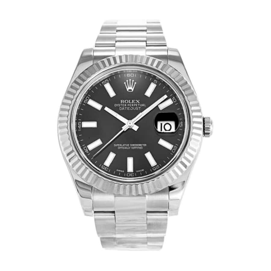 rolex-datejust-ii-black-dial-2 Rolex Datejust 116334BKSO Automatic Black Dial Replica - Image 1