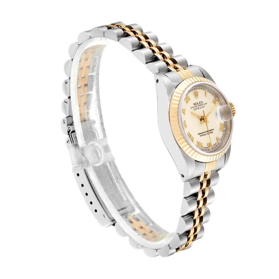 rolex-datejust-ivory-roman-numeral-white-dial-69173-jubilee-replica Rolex 69173 Replica - Image 2