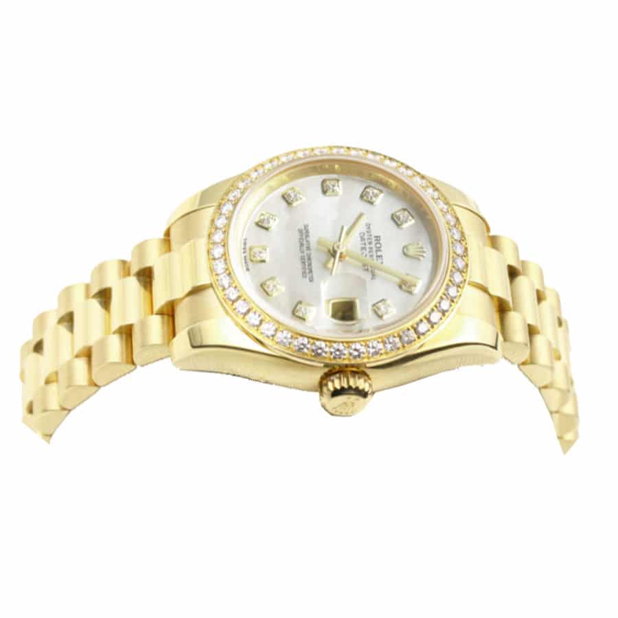 rolex-datejust-mother-of-pearl-diamond-dial-yellow-gold-1782 Rolex Datejust 178288 Gold Mother Of Pearl Dial Replica - Image 3