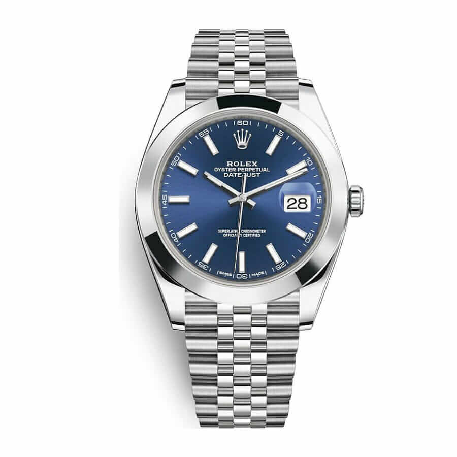 rolex-datejust-oyster-datejust-ii-steel-white-gold-126234-blue-dial-replica-main Rolex Datejust 126300 Steel Blue Dial Replica - Image 1
