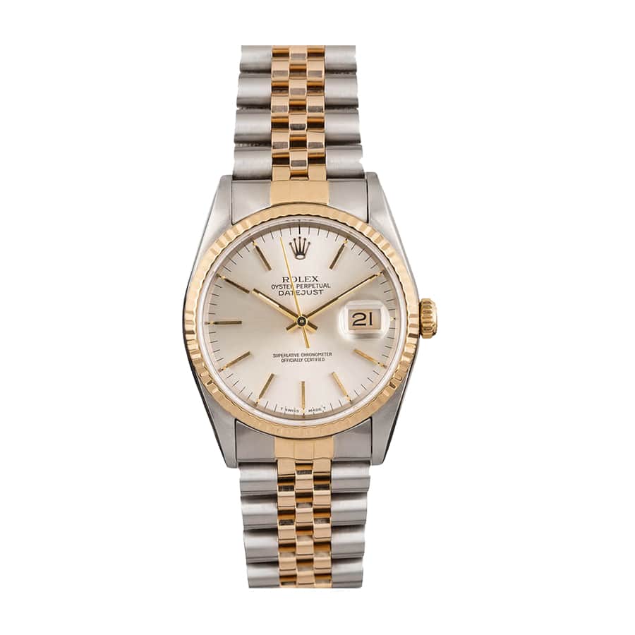 rolex-datejust-two-tone-silver-16233-1 Rolex Datejust Stainless Steel Replica - Image 1