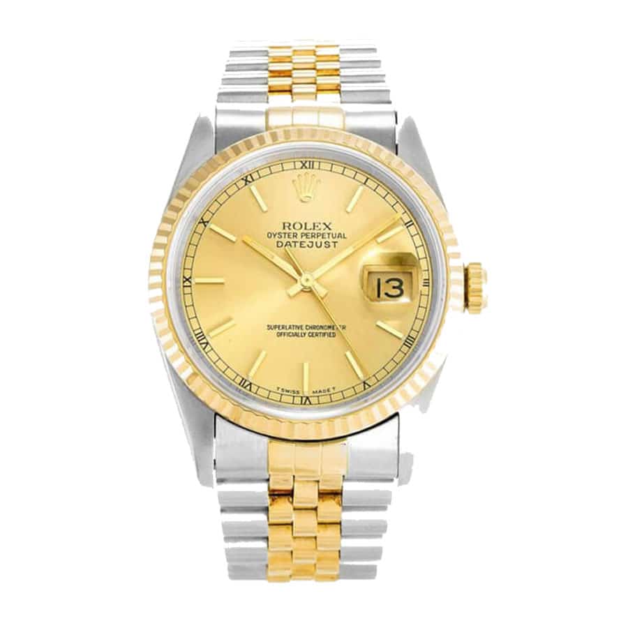 rolex-datejust-two-tone Rolex Datejust 116233 Champagne Dial Replica - Image 1