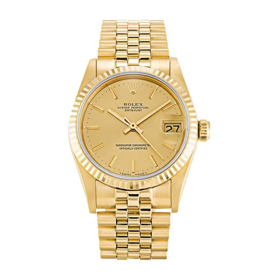 rolex-datejust-yellow-gold-6824 Rolex Datejust 6824 Champagne Dial Replica - Image 1