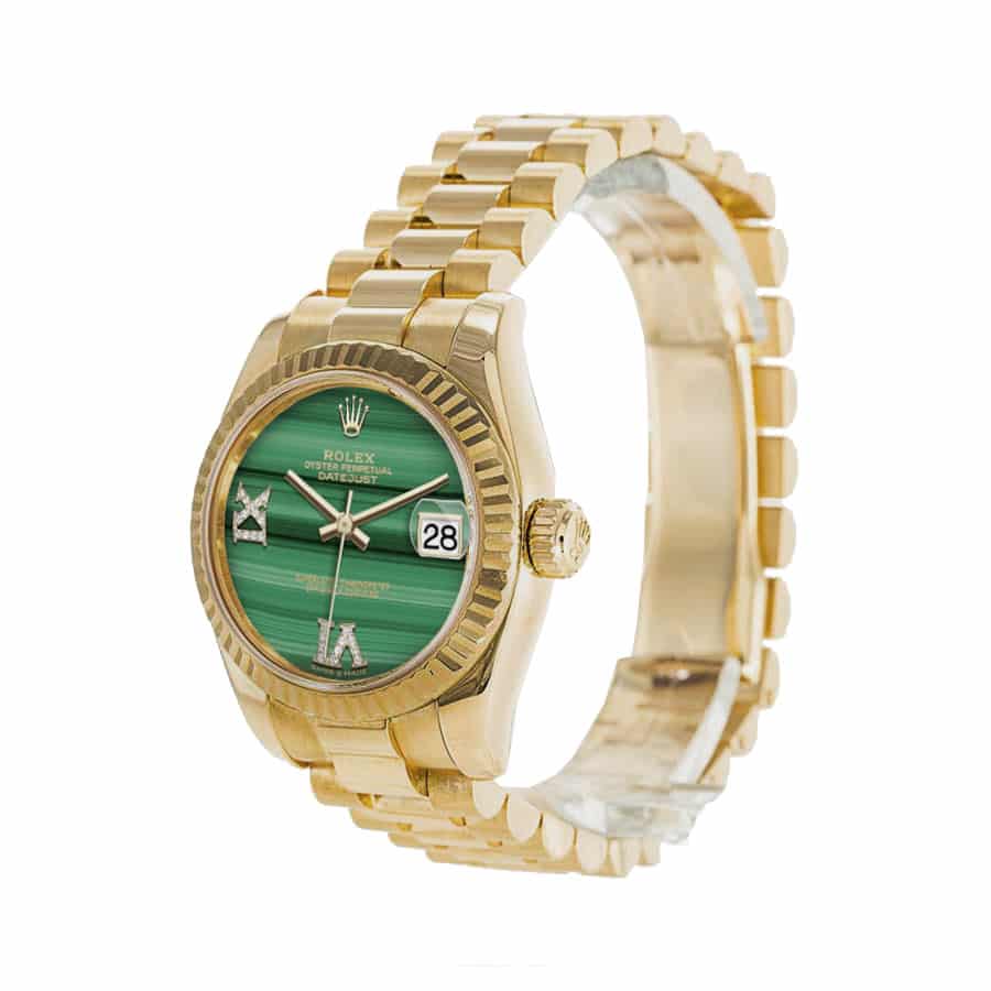 rolex-datejust-yellow-gold-ladies-green-dial-278278-replica-1 Rolex Datejust Gold Green Dial Replica - Image 2