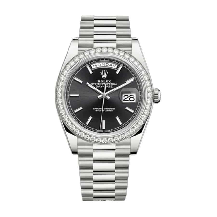 rolex-day-date-228349rbr-2 Rolex DayDate Black Diamond Replica - Image 1