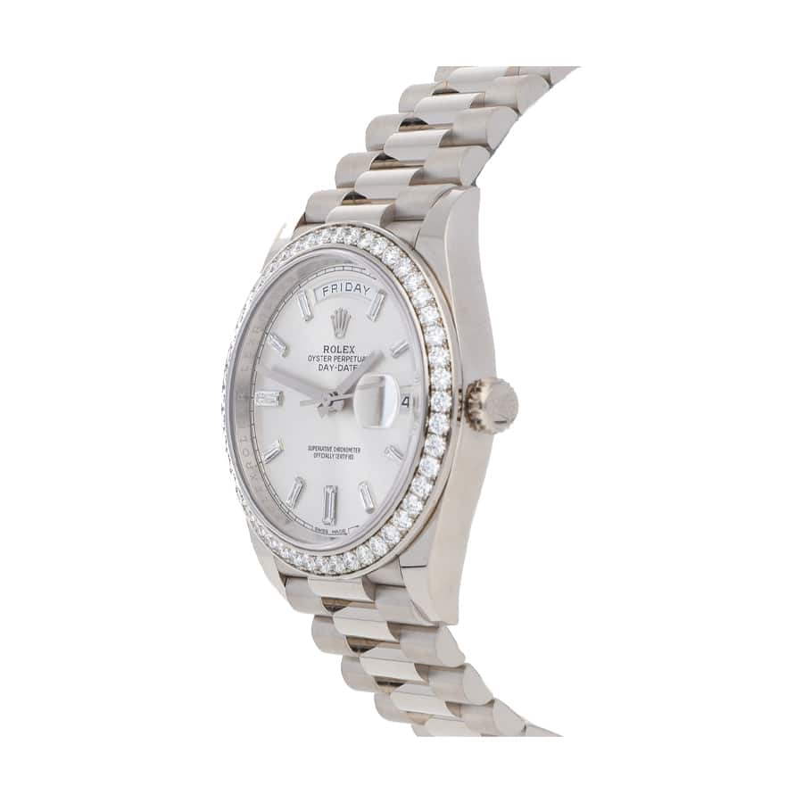rolex-day-date-228349rbr-kw-stainless-steel-diamonds-sundust-dial-replica Rolex Day-Date 228349RBR Diamond Bezel Sundust Dial Replica - Image 2