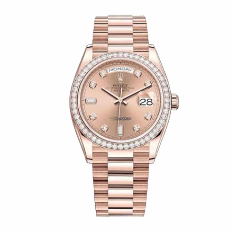 rolex-day-date-36-rose-diamond-dial-automatic-everose-gold-president-128345pdp-replica Pink Diamond Rolex Replica - Image 1