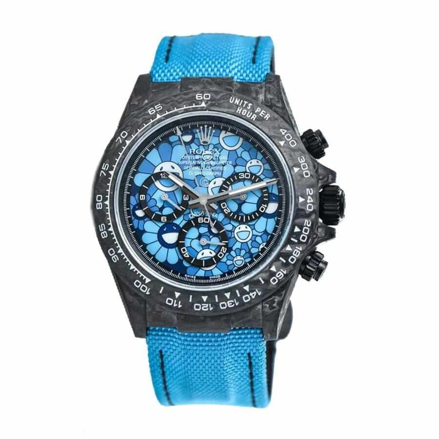 rolex-daytona-blue-dial-replica-1 Rolex Daytona Cosmograph 116509 Blue Sun Flower Pattern Dial Replica - Image 2