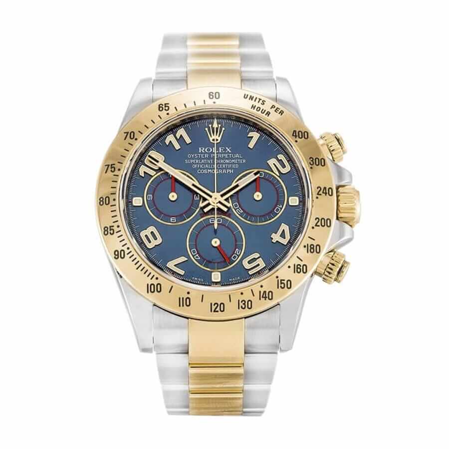 rolex-daytona-blue-dial-replica-116523-1 Rolex Daytona 116508-0004 Yellow Gold Replica - Image 1