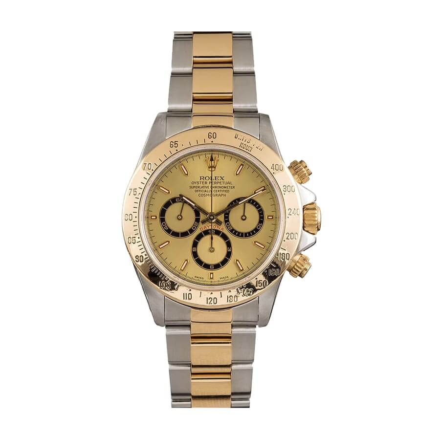 rolex-daytona-cosmograph-116523 Rolex Daytona Cosmograph Yellow Gold Champagne Dial 16523 Replica - Image 1