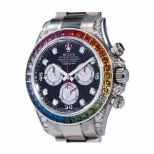 rolex-daytona-cosmograph-white-gold-diamond-set-custom-rainbow-116599rbow-300x300 Rolex Daytona Rainbow 116595RBOW Diamond Replica - Image 2