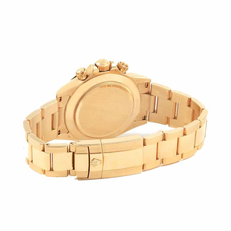 rolex-daytona-cosmograph-yellow-gold-dial-116528-back Rolex Daytona Cosmograph Yellow Gold Dial 116528 Oyster Replica - Image 4