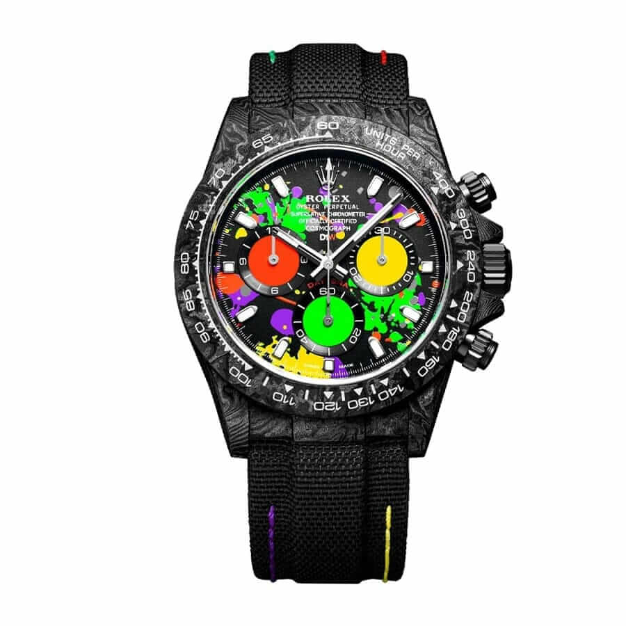 rolex-daytona-diw-carbon-motley-unique-version-multi-color-dial-counter-replica-1 Rolex Daytona Carbon Cosmograph Cream Dial 4130cr Replica - Image 1
