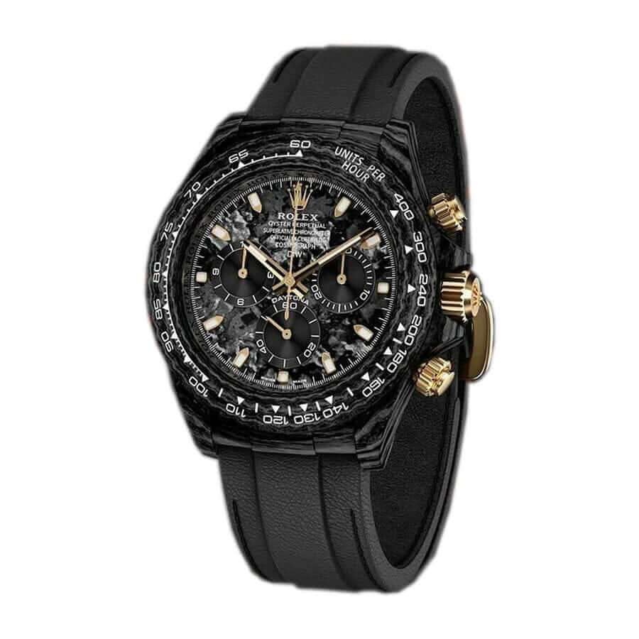 rolex-daytona-diw-ntpt-carbon-daytona-speedster- Rolex Daytona DiW NTPT Carbon 46490 “All Carbon Lemon Edition” Replica - Image 4