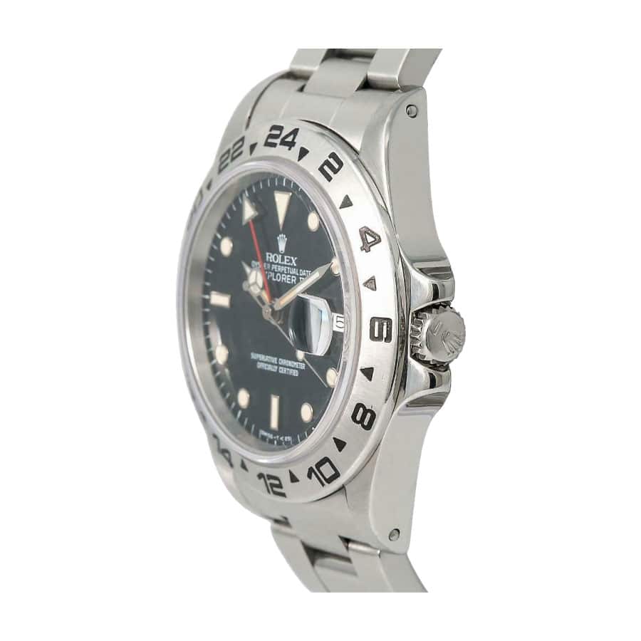 rolex-explorer-ii-vintage-unpolished-rail-spider-black-dial-16550-replica-1 Vintage Rolex Replica - Image 4