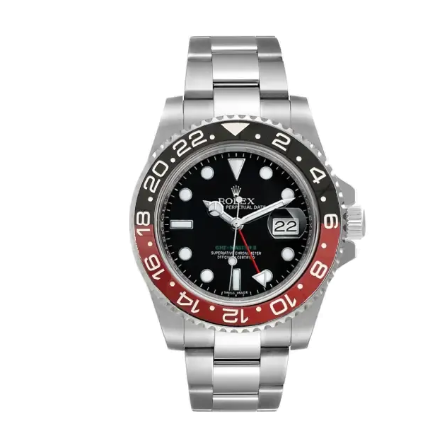 rolex-gmt-master-ii-red-black-dial-coke-16710-1 The Rolex GMT-Master II Red Black Dial Coke 16710 Replica - Image 1