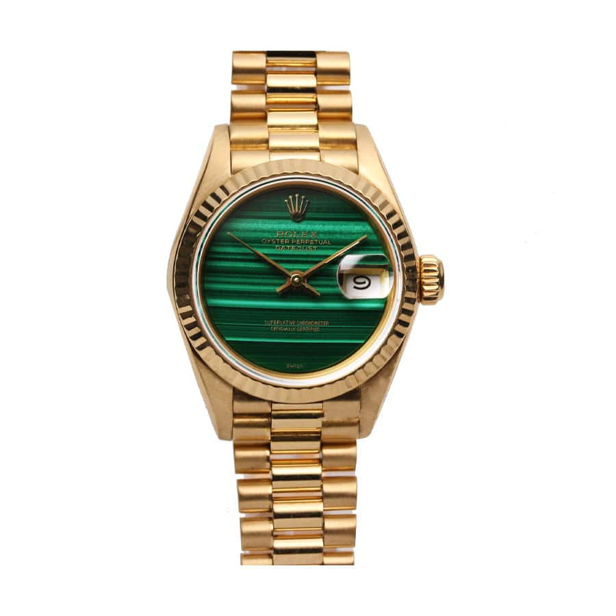 rolex-lady-datejust-69178-yellow-gold-malachite-dial-replica11 Rolex Datejust 69178 Yellow Gold Malachite Dial Replica - Image 1