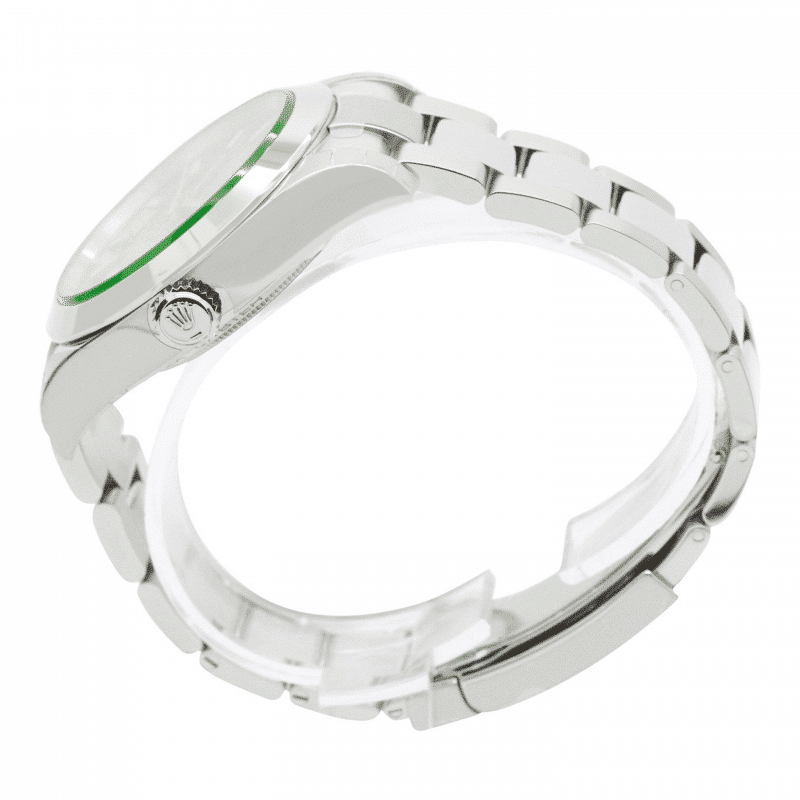 rolex-milgauss-116400gv-blue-dial Rolex Milgauss Black Dial Green Crystal M116400GV-0001 Oyster Replica - Image 3