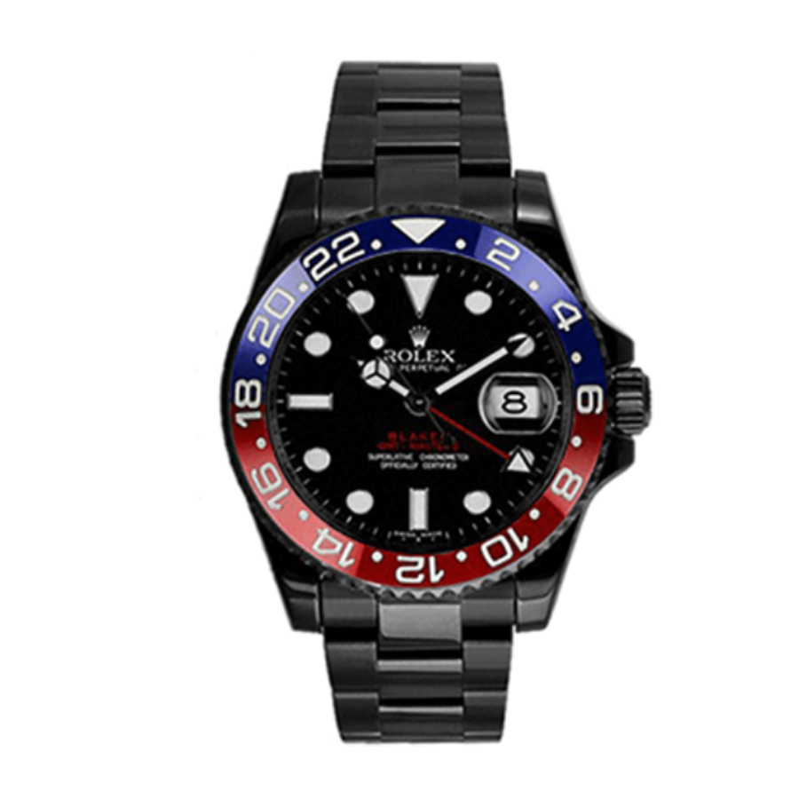 rolex-pepsi-blaken-black-replica-3 Rolex GMT-Master II 126710BLRO-0001 Pepsi Black Dial Replica - Image 1