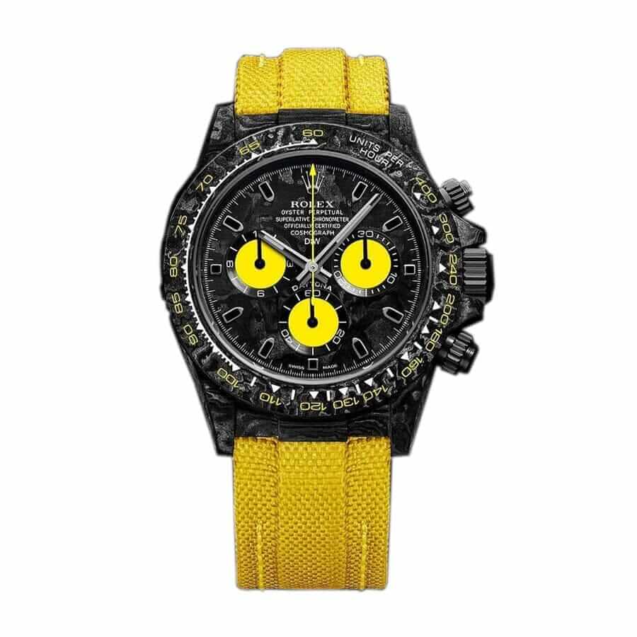 rolex-replica-diw Rolex Daytona DiW NTPT Carbon 46490 Lemon Edition Replica - Image 1