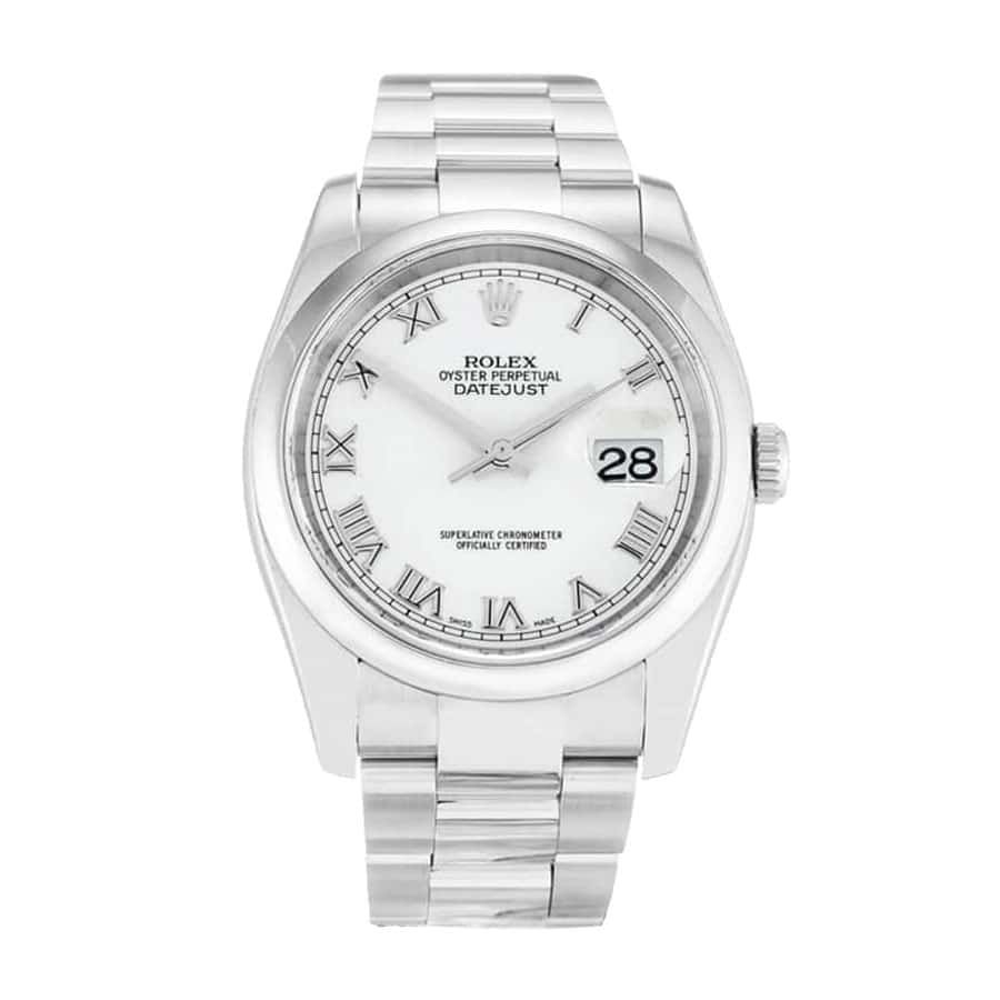 rolex-roman-replica-1 Rolex Oyster Perpetual Datejust White Dial 116200 Replica - Image 1