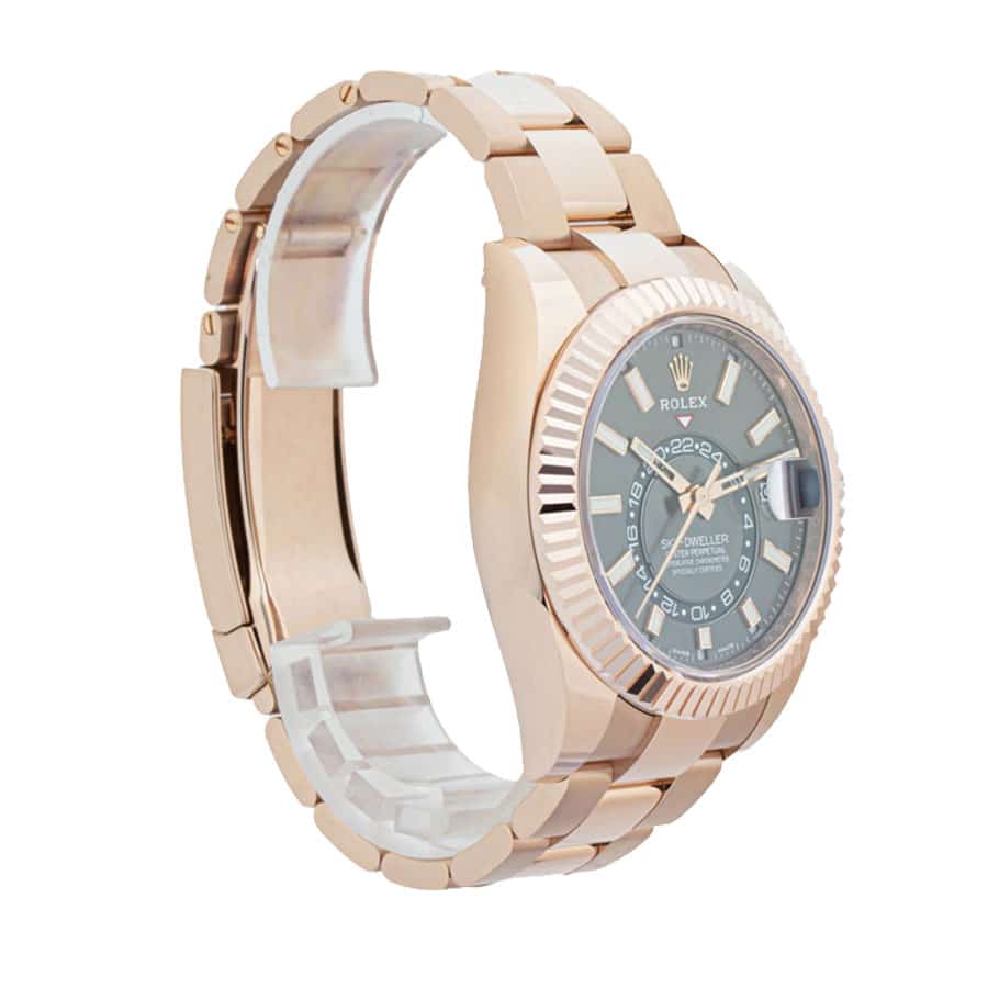 rolex-sky-dweller-326935-sro-automatic-everose-rhodium-dial-oyster-replica-rearr Rolex Sky-Dweller 326935-0007 SRO Automatic Everose Rhodium Dial Oyster Replica - Image 3