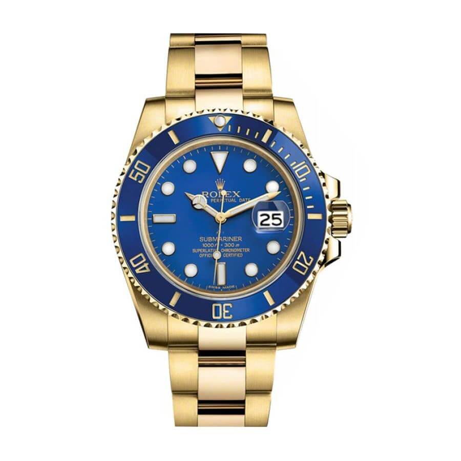 rolex-submariner-blue-dial-gold-116618lb-replica Rolex Submariner Blue Dial Stainless Steel 326934-0003 Oyster Replica - Image 1