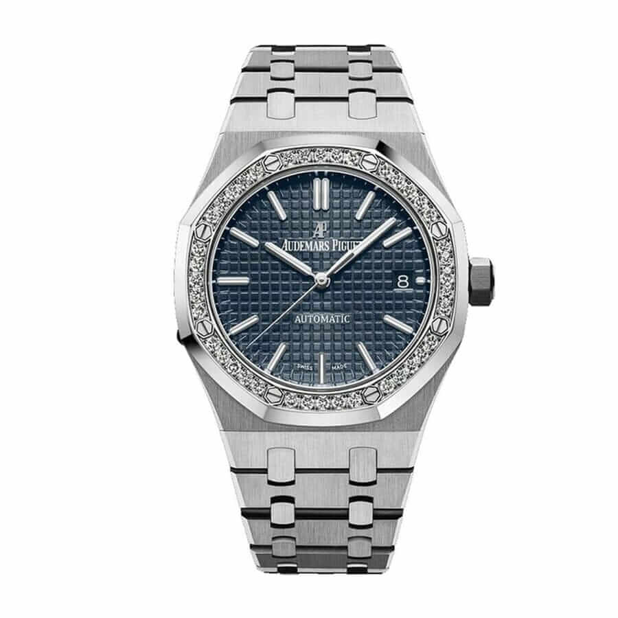 royal-oak-37mm-blue-dial-selfwinding Audemars Piguet Royal Oak 15451ST.ZZ.1256ST.03 Replica - Image 1